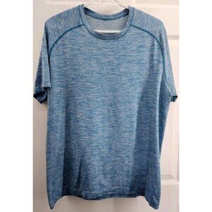 Lululemon Mens Large Metal Vent Breathe Short Sleeve Blue